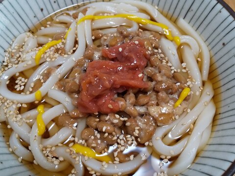 梅納豆のぶっかけうどん